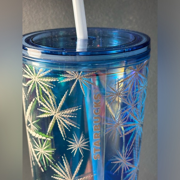 STARBUCKS LIMITED EDITION CUP BLUE WITH SNOW FLAKES NEW - Picture 6 of 6
